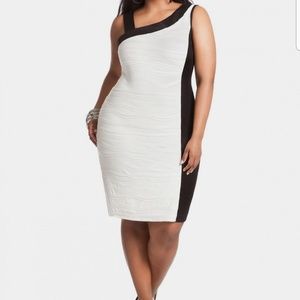20% OFF! Color Block Uneven Dress.